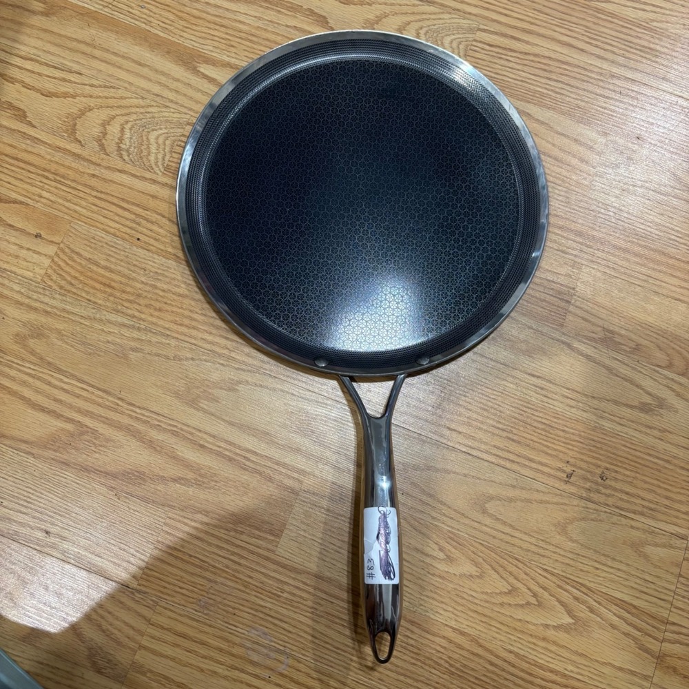 HexClad 12 Inch Hybrid Nonstick Griddle Pan Stainless Steel Induction Ready